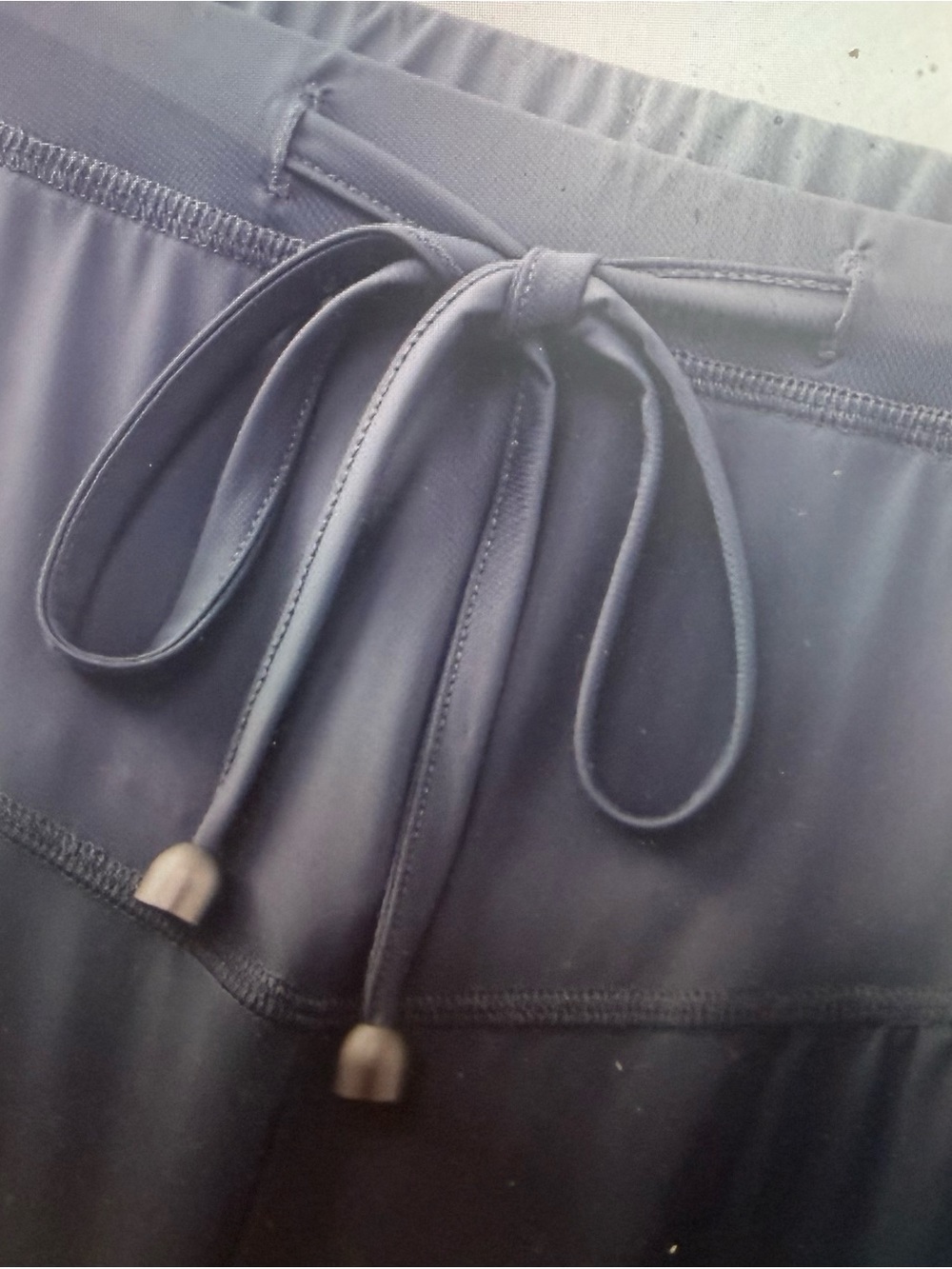 Bloomchic Wide Leg Drawstring Pants in Slate Blue- New - Picture 4 of 4